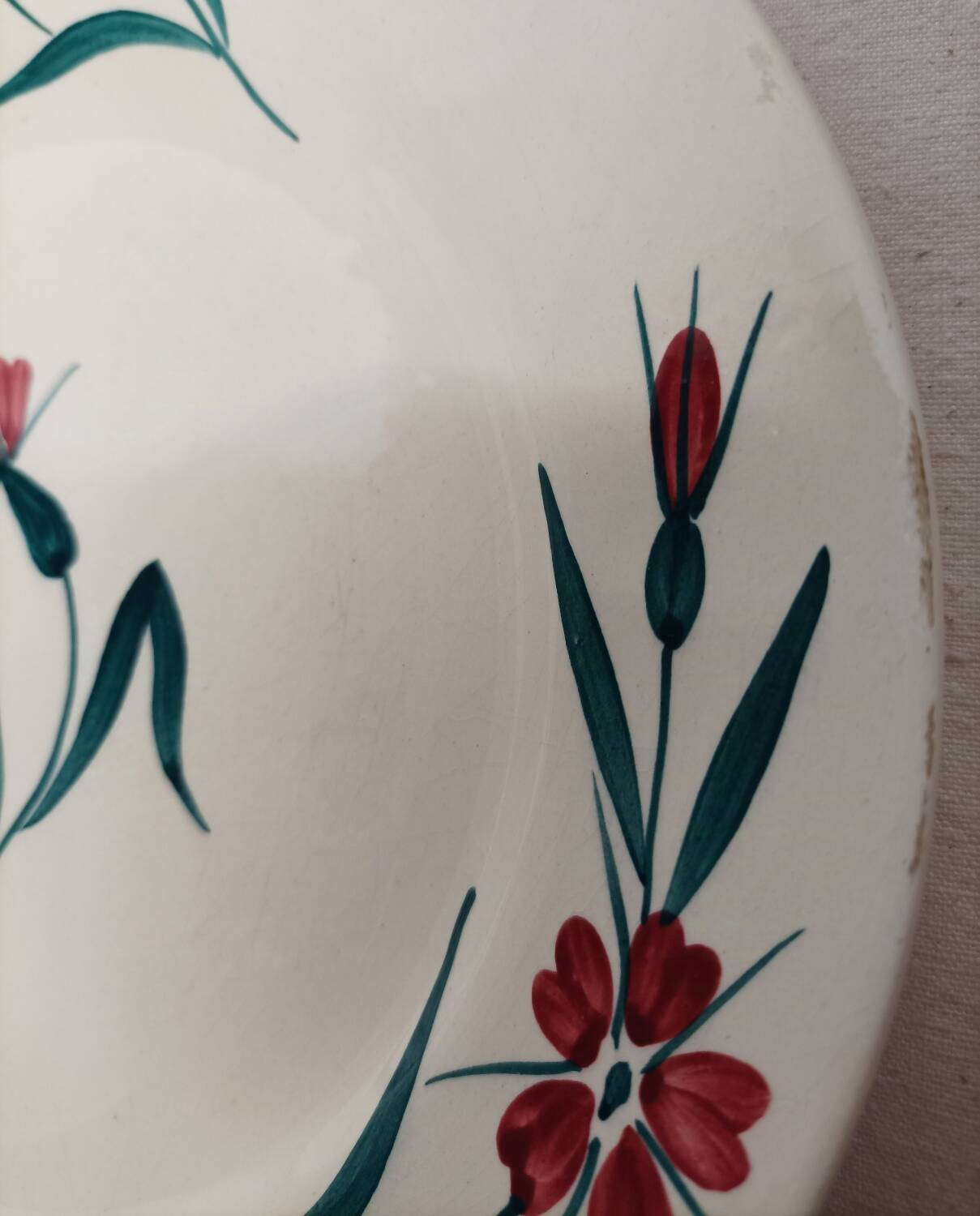 Service assiettes creuses et compotier" Terre de Fer"