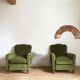 Velvet club chairs