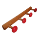 Vintage wall coat rack