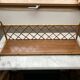 Wall shelf or to be installed in vintage rattan 1960s restored