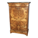 Louis Philippe period secretary in walnut veneer, 19th century.