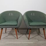 Armchairs from brussels expo, 1960s, set of 2