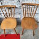 Deux paires de chaises des années 50 - 60 vintage