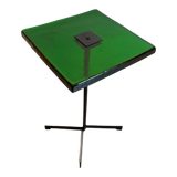 Vintage handcrafted glass side table