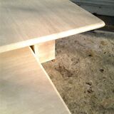 Two coffee tables giggle in travertine