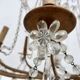 Bronze 8-Light Chandelier with Crystal Pendants