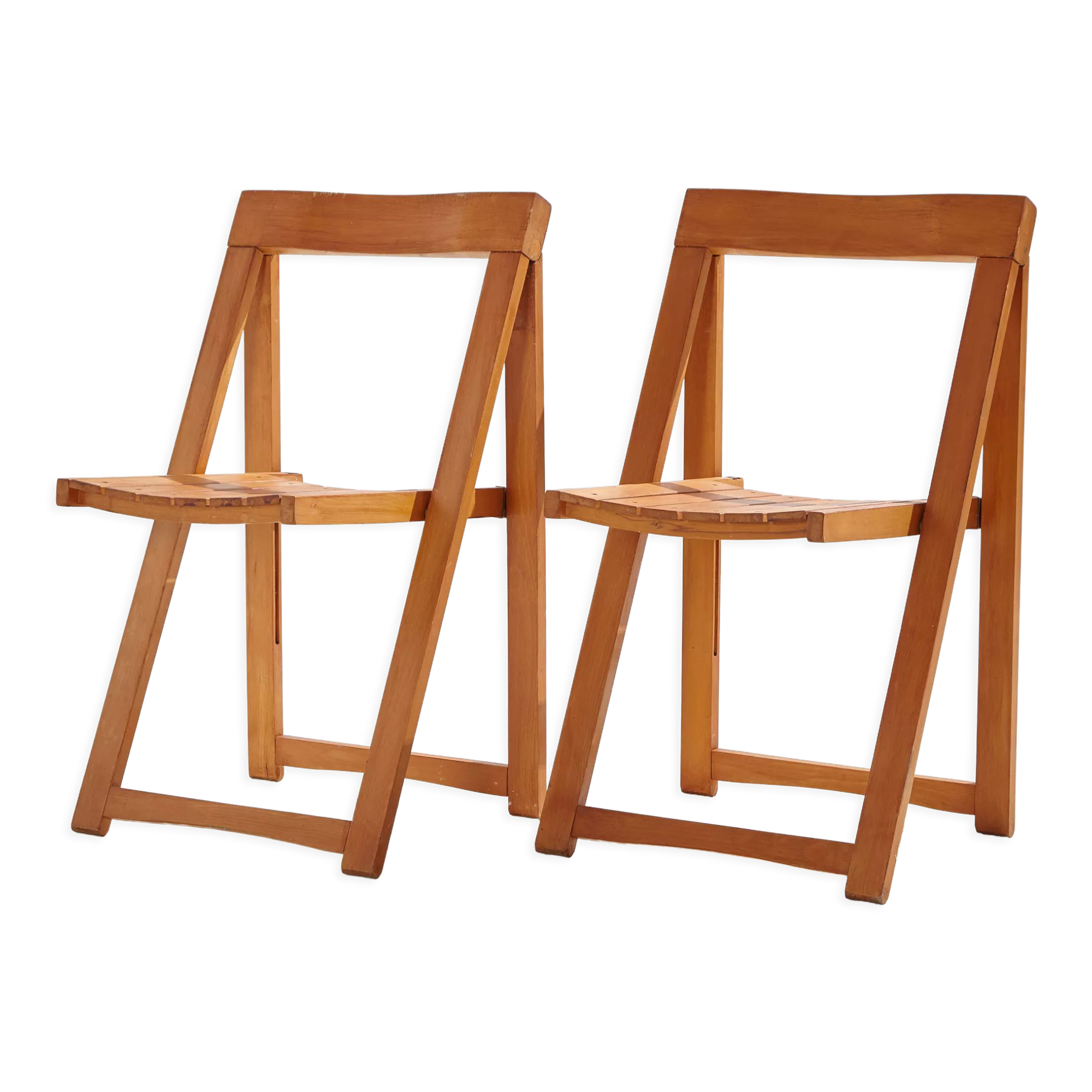 Chaises pliables en hêtre