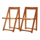 Chaises pliables en hêtre
