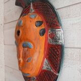 Colorful wooden tribal mask