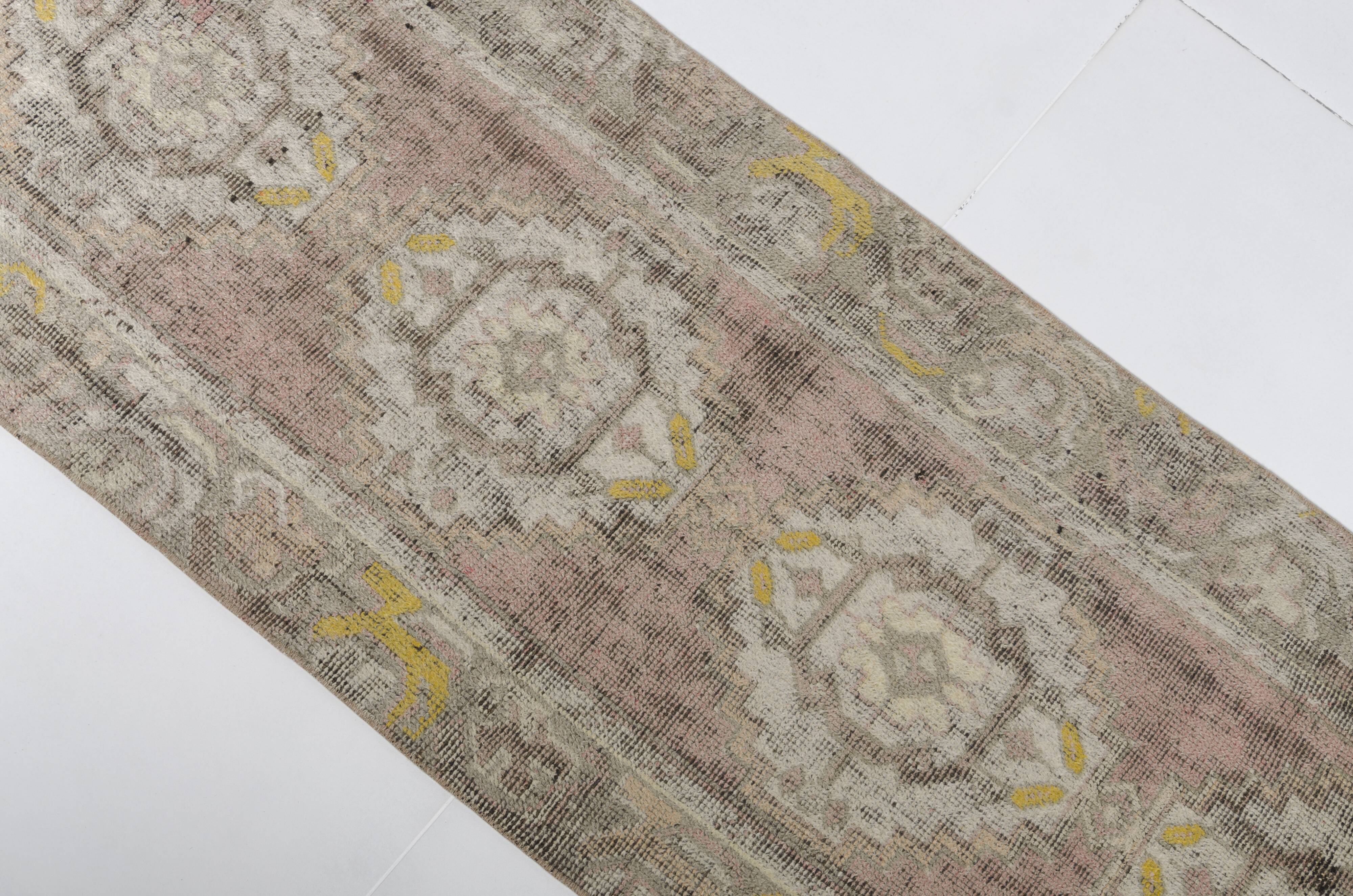 Vintage Tribal Oushak Runner