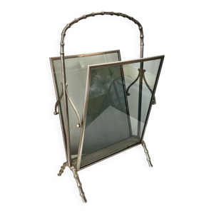 Porte revues en verre - maison