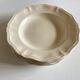 Set of 6 hollow plates Ivory of Sarreguemines with godrons