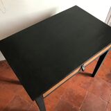 Wooden and black desk