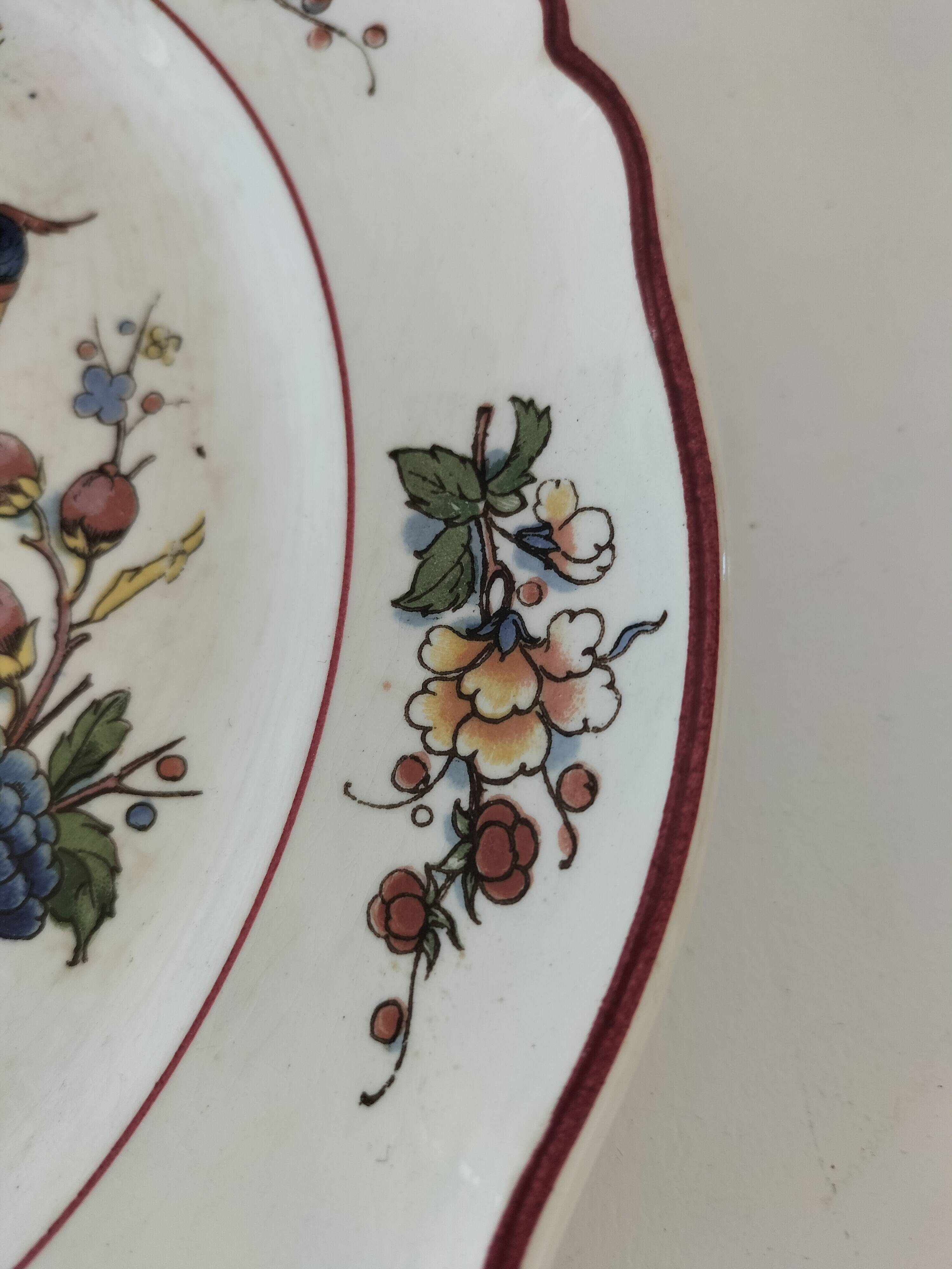 Assiette vintage Villeroy & Boch modèle Rouen