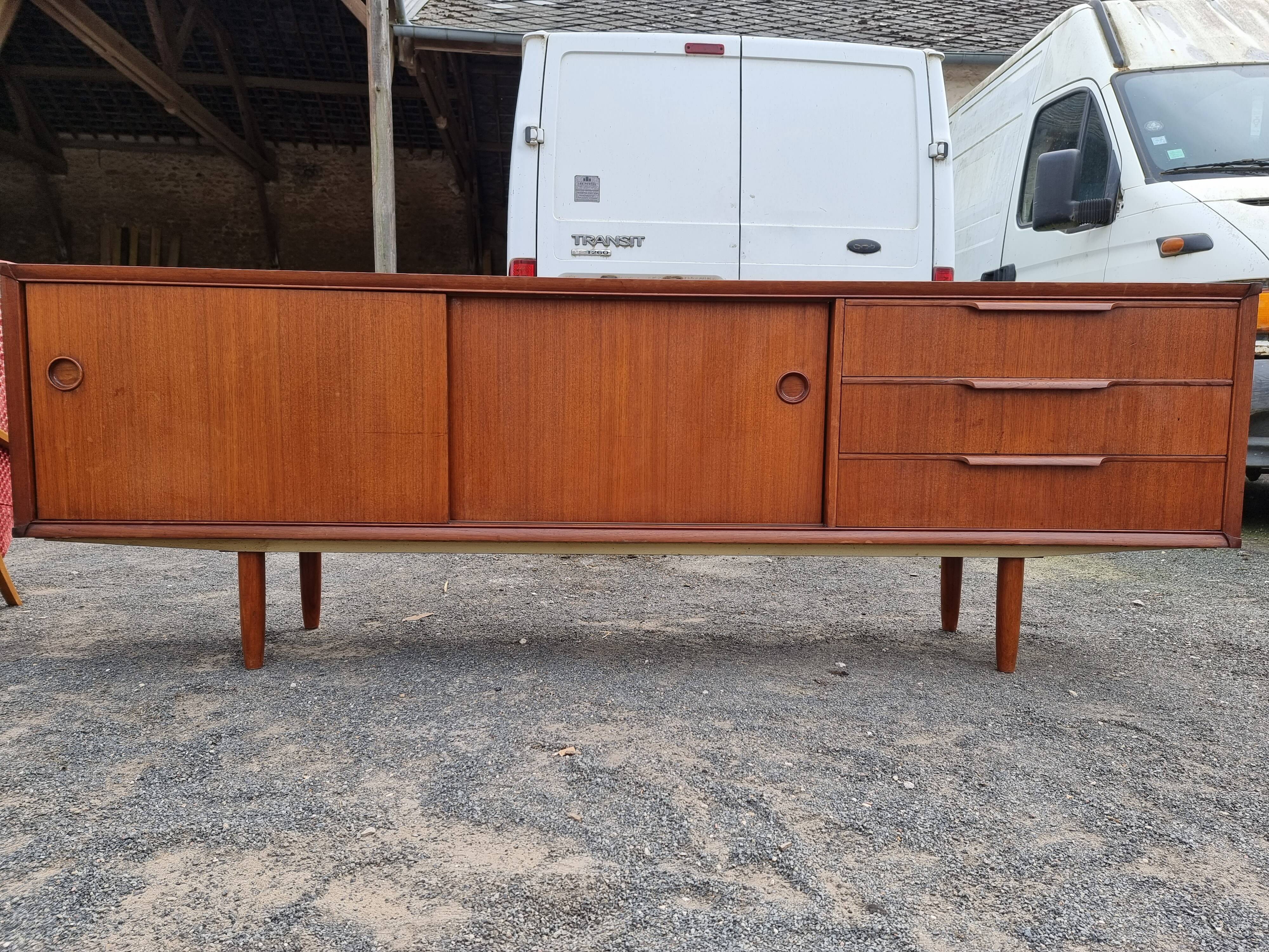Vintage teak row 60 year