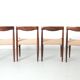 Set of 4 Scandinavian chairs in Rio rosewood by HW Klein