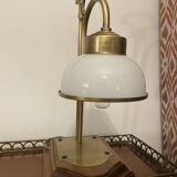 Lampe de chevet style Empire, bois et laiton