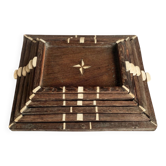 6 antique nesting tables in rosewood, India, 19th century, British Raj.
