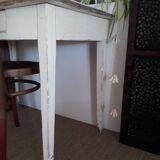 Farm table with a drawer