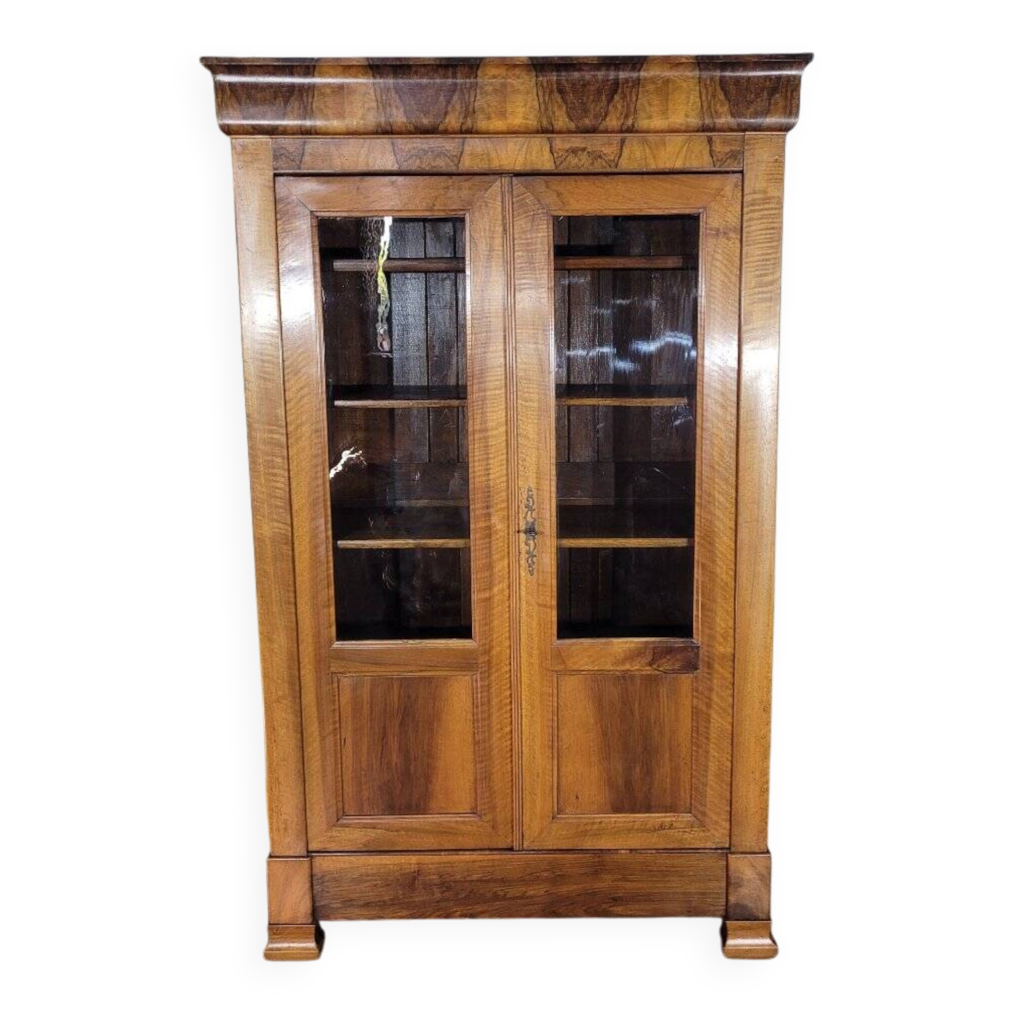 Louis Philippe period walnut library