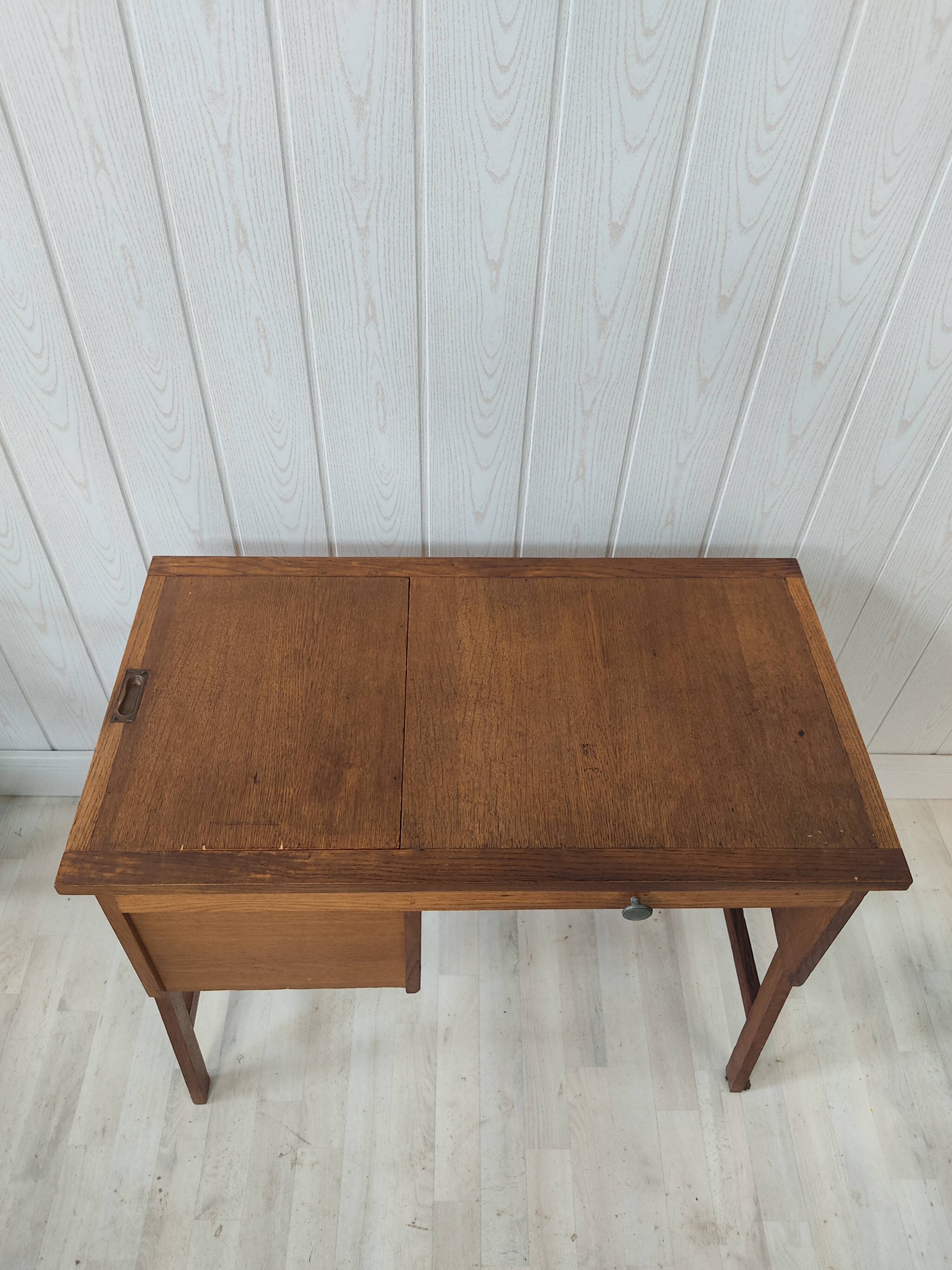 Vintage solid oak desk
