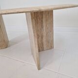 Travertine Coffee or Side Table, Italy 1980s