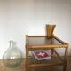 Table basse bambou et verre
