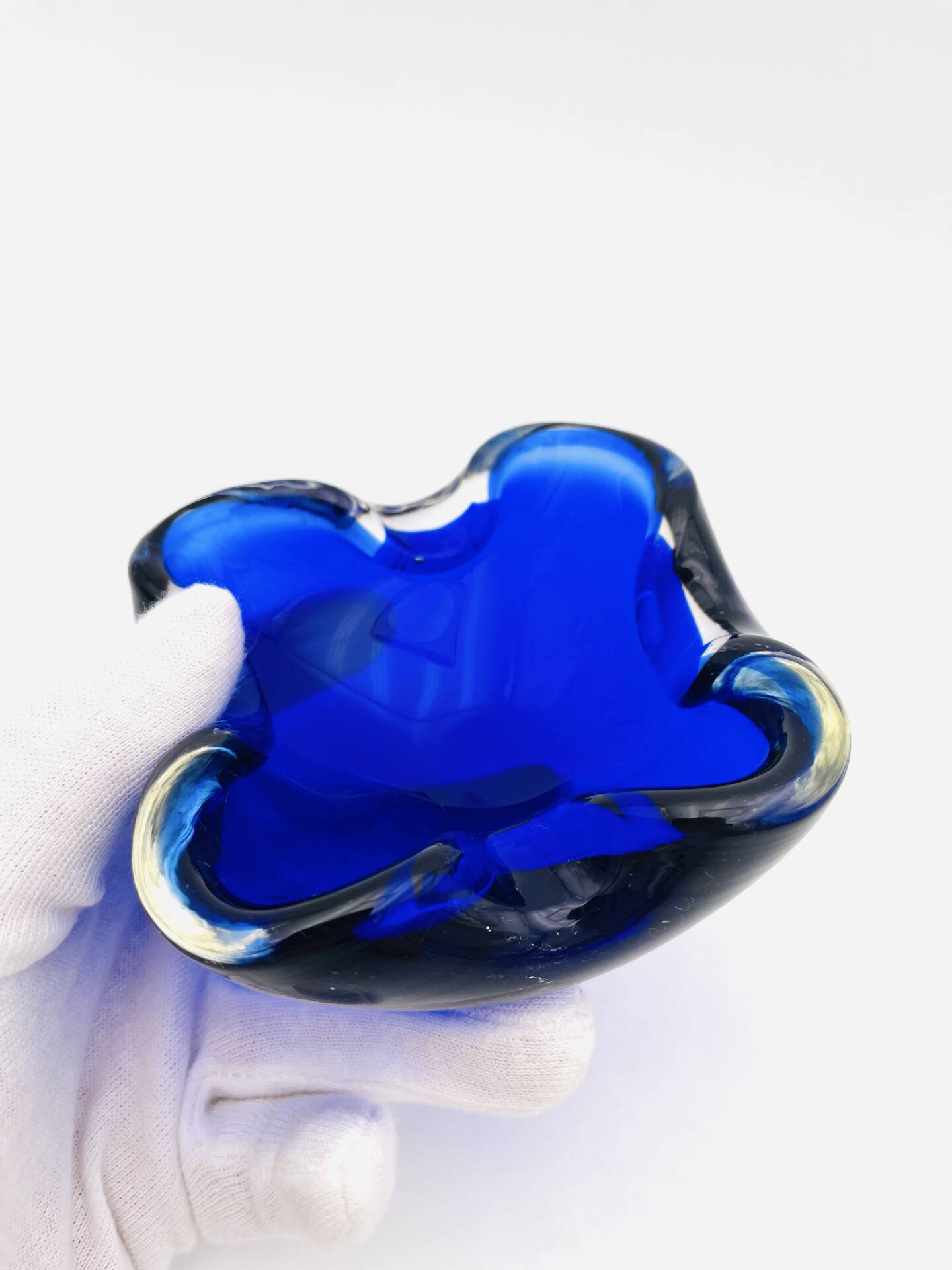 Murano Sommerso Cobalt Blue Dish - 1960