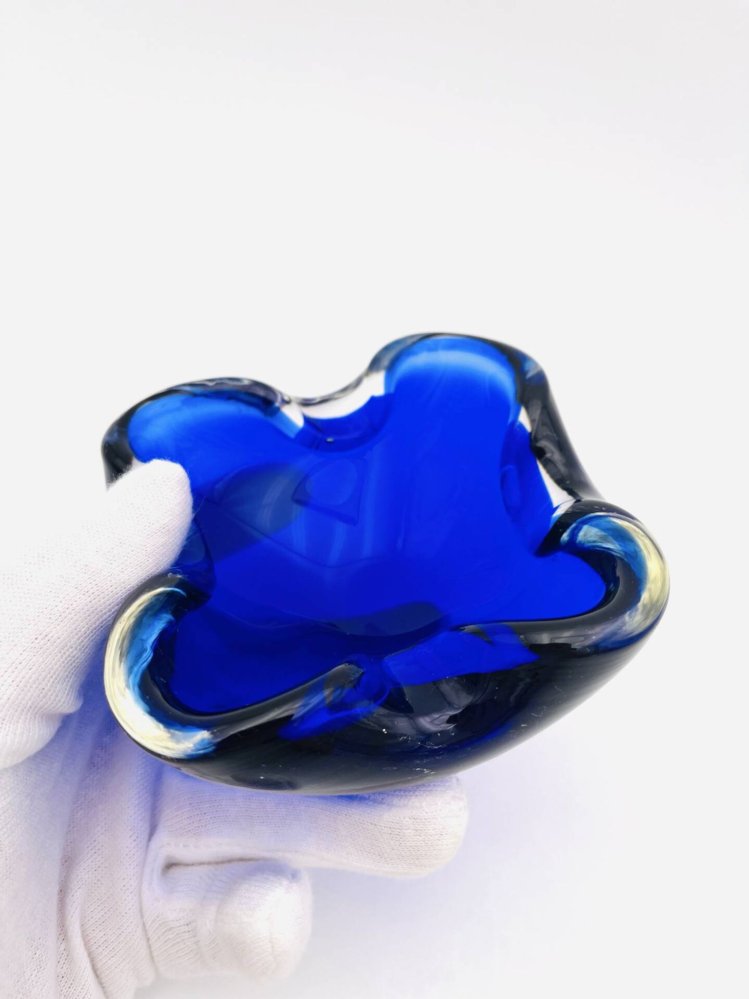 Murano Sommerso Cobalt Blue Dish - 1960