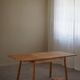 Danish modern birch desk/dining table attributed to Philip Arctander, 1940s.
