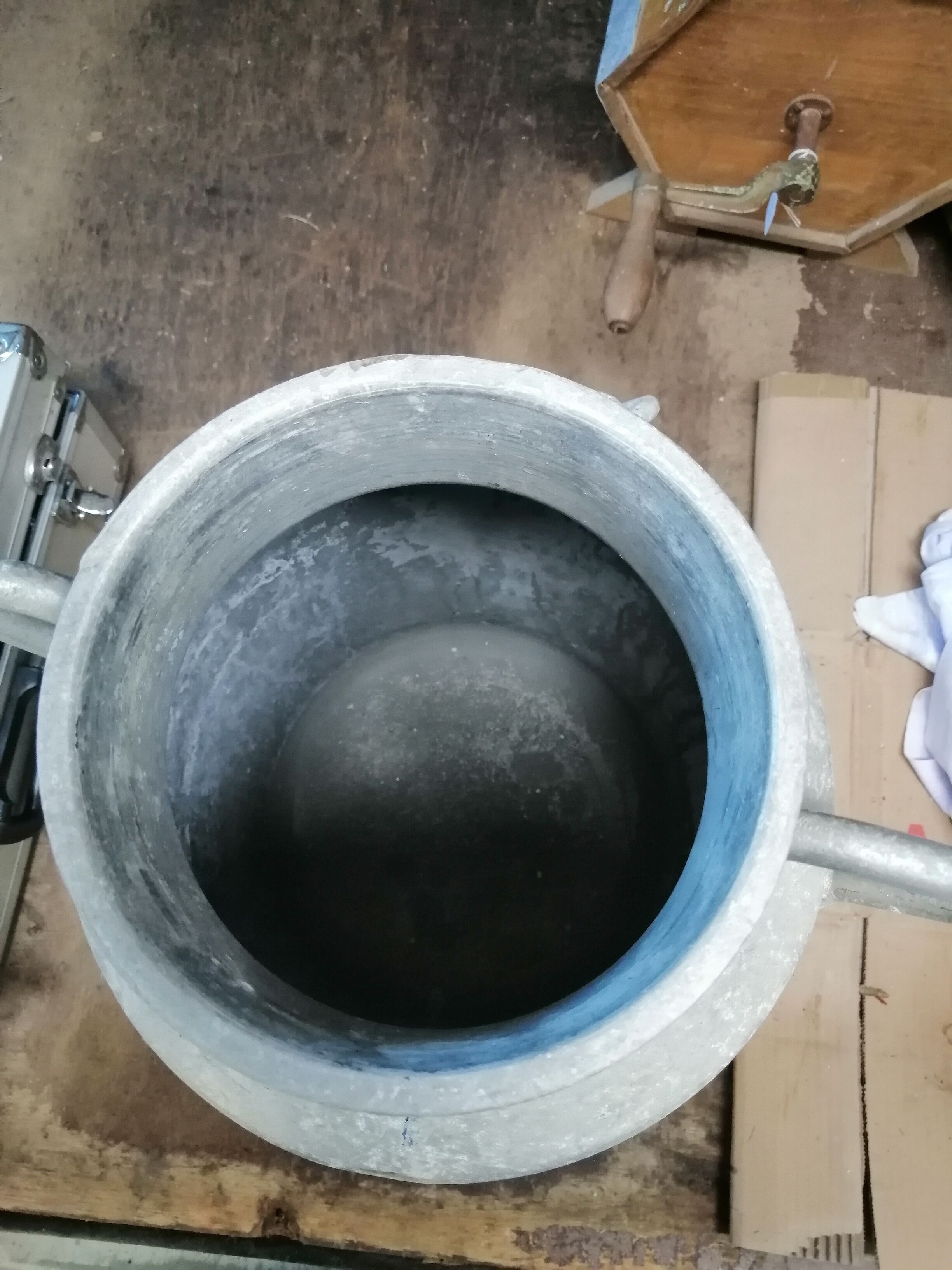 Aluminum farm milk jar