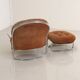 Armchair and ottoman set model 915 by Carlo De Carli for Cinova 70's