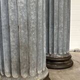 Hollow zinc theater columns