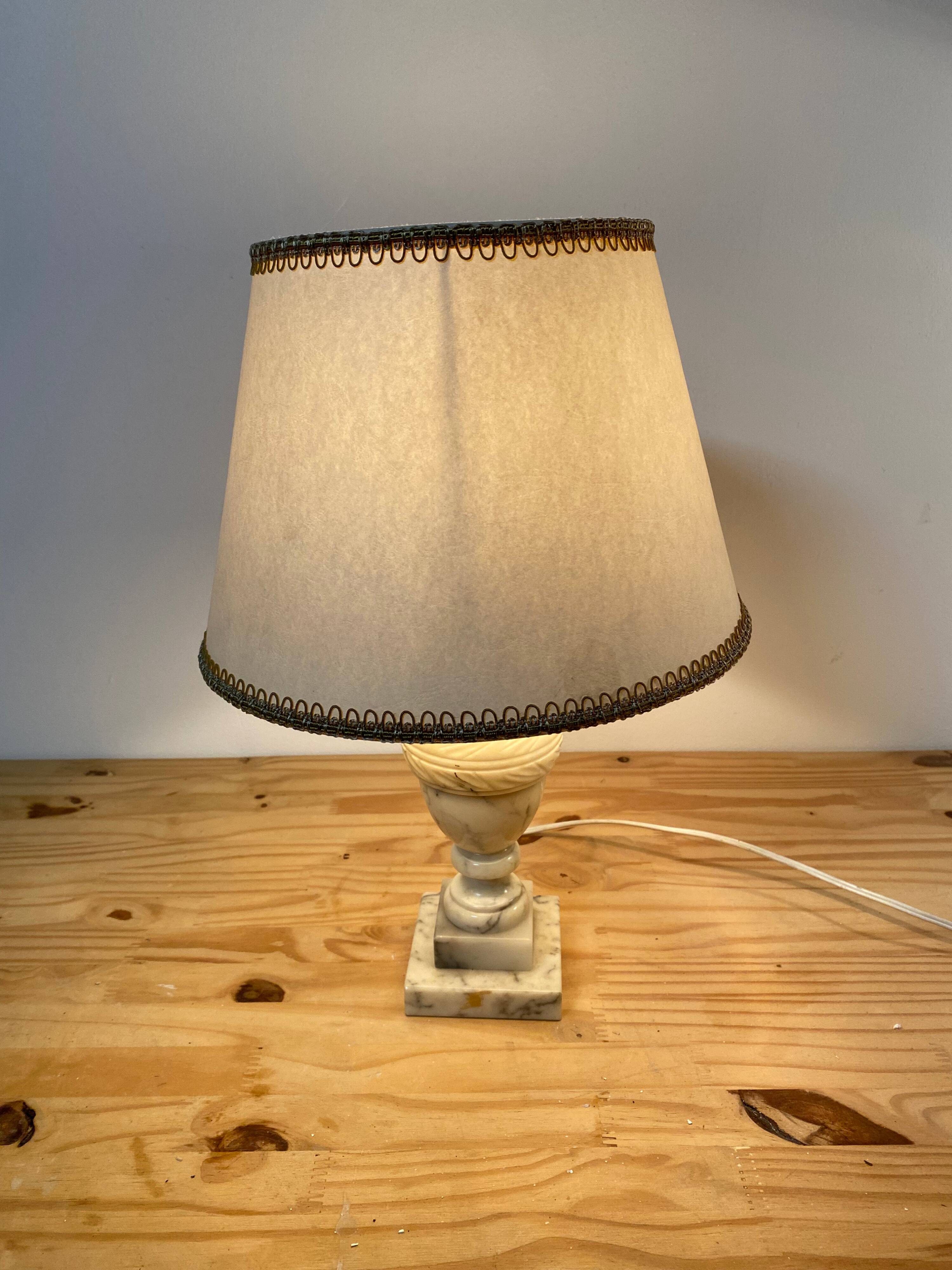 Alabaster table lamp