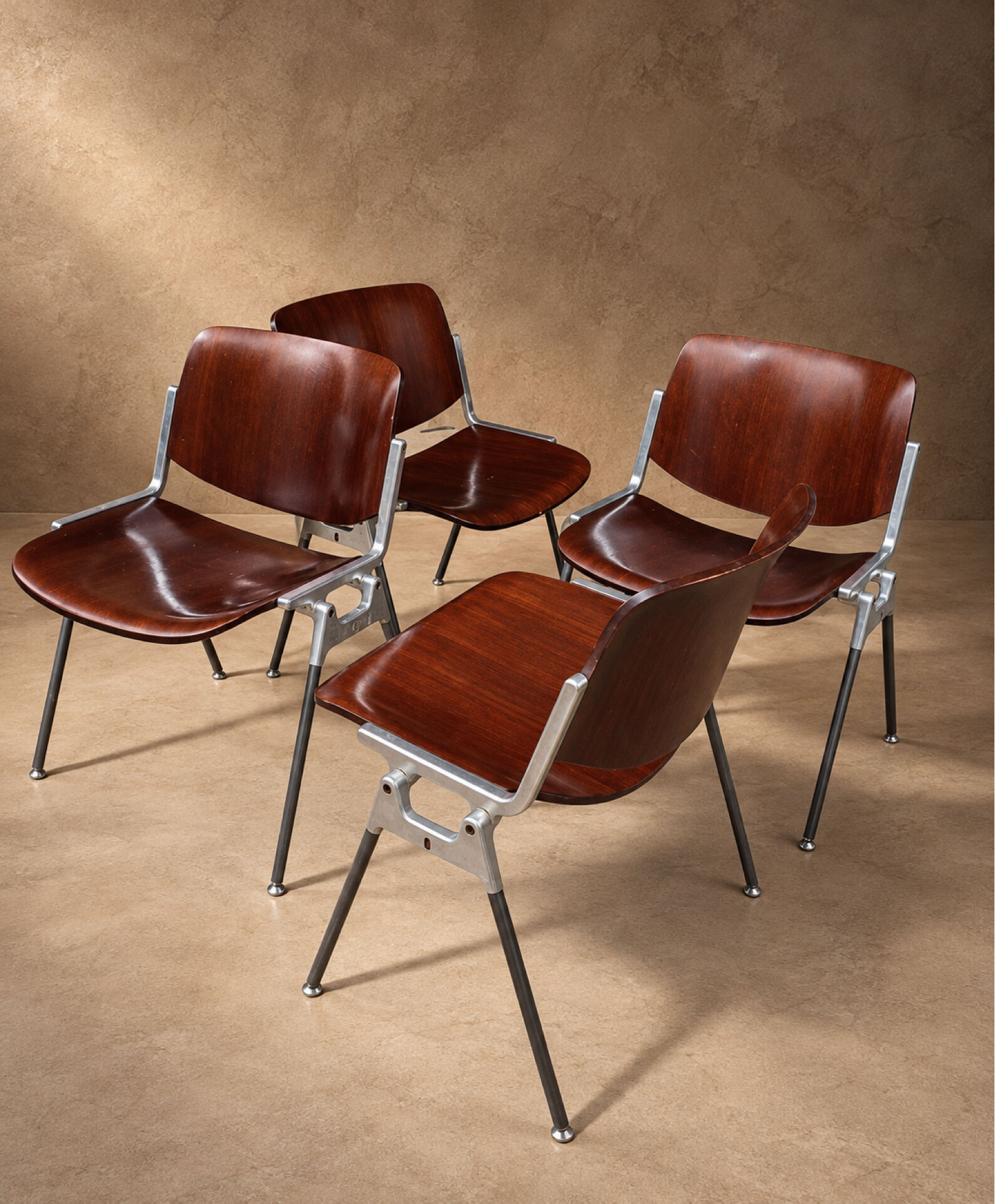DSC 106 chairs by Castelli by G. Piretti circa 1970