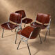 DSC 106 chairs by Castelli by G. Piretti circa 1970