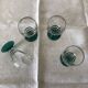 Lot de 4 verres à vin doux années 30