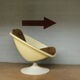 Space age plastic armchair