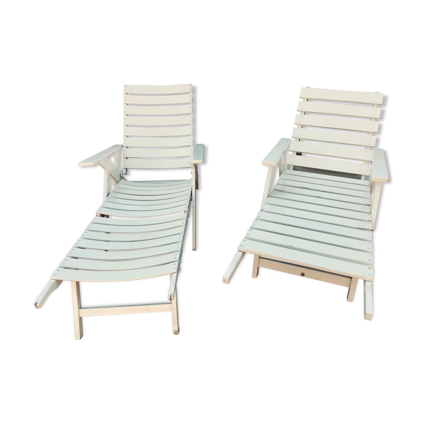Pair of sun loungers 1960 R. Gleizes