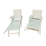 Pair of sun loungers 1960 R. Gleizes