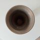 Antique aluminum cemetery vase