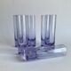 Set of 6 Alexandrit glasses designed by Sergio Asti for Arnolfo di Cambio,