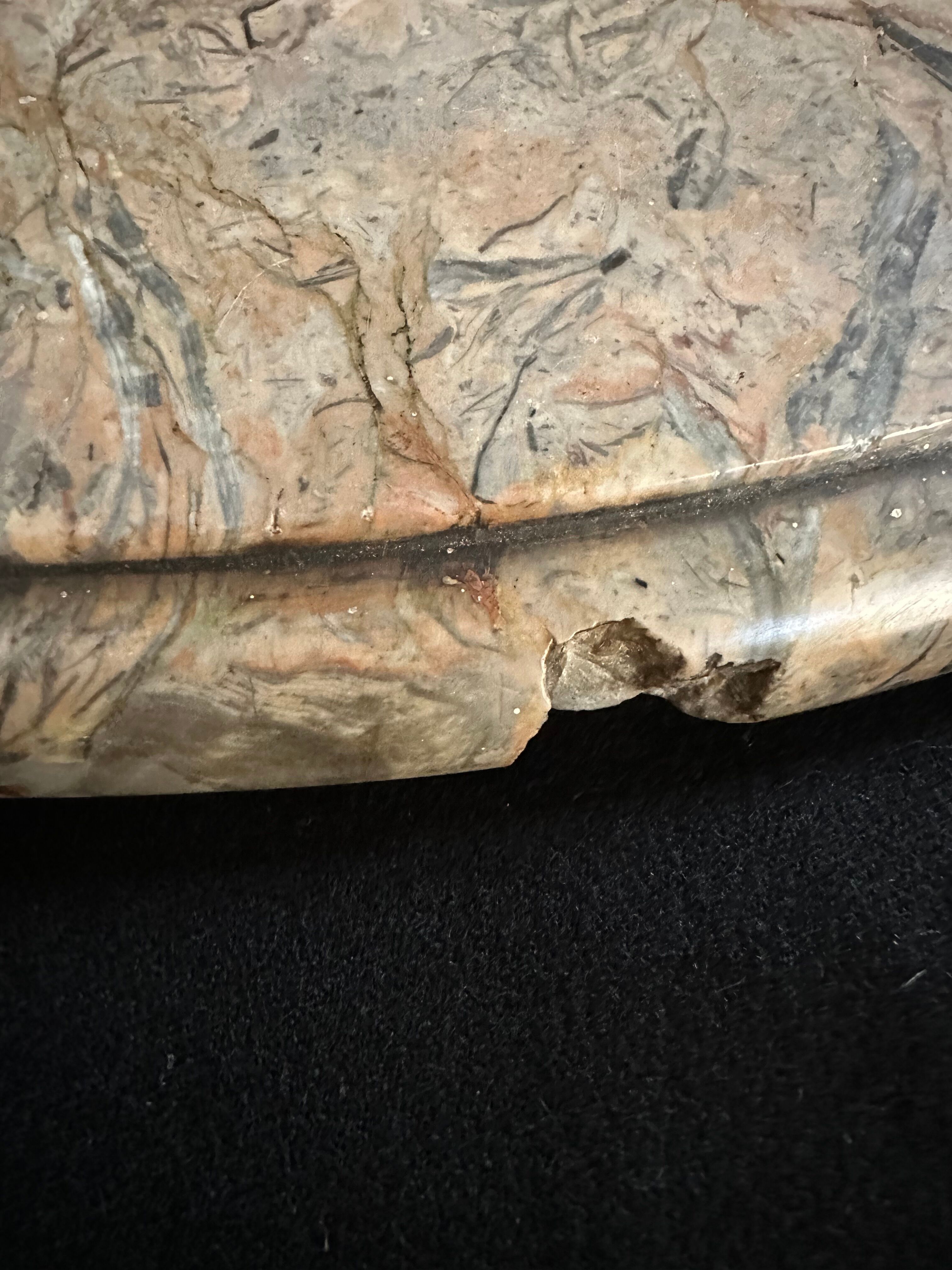 Wall lamp console - half moon carved wood old gilded