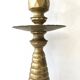 Art deco brass candle holder
