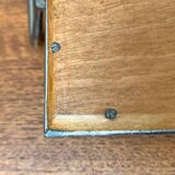 Metal and glass plateau Art Deco / Art Nouveau