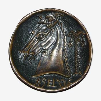 Coupelle en bronze Max Le Verrier Tétradrachme de Carthage
