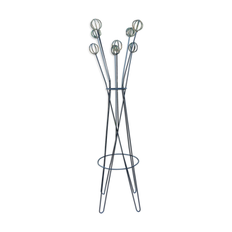 Porte manteau 8 boules geo astrolabe Roger Feraud 1950