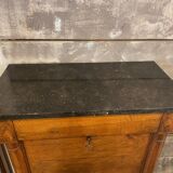 Louis xvi style secretary in walnut late 19th c. with drawers