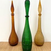 Green Empoli carafe from the 1960s - Rare model