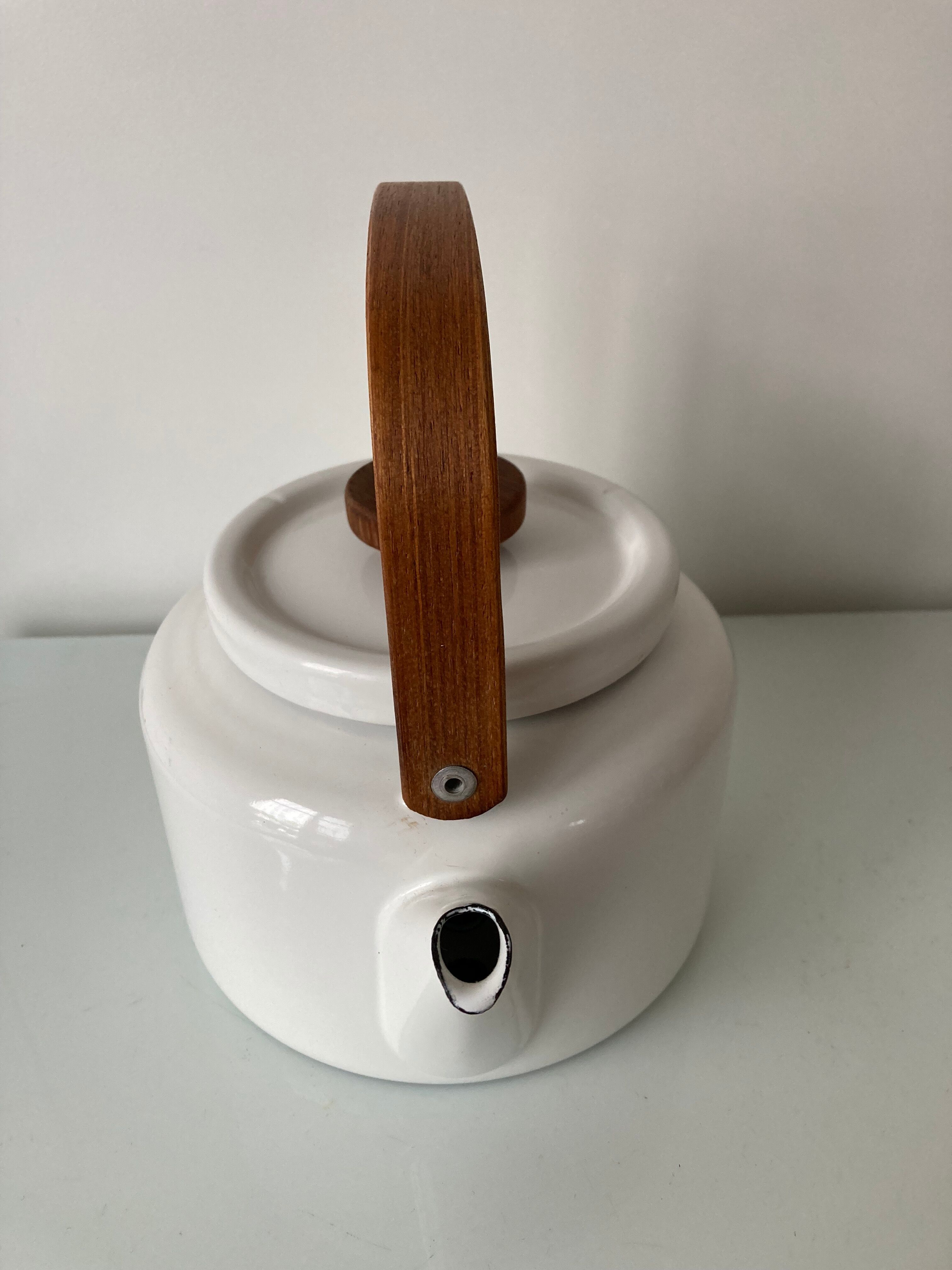 Scandinavian enamelled kettle